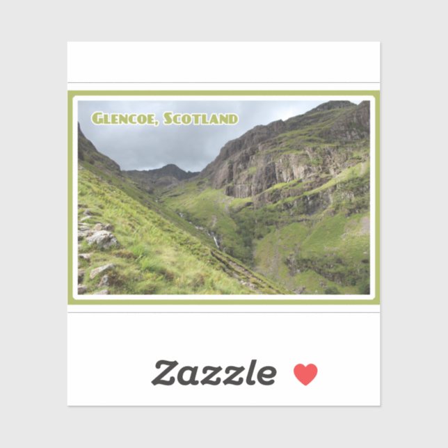 Drei Schwestern von Glencoe, Berge, Schottland Aufkleber (Blatt)