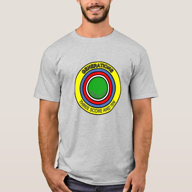 DREI SCORE- und TEN-T - Shirt (Vorderseite)