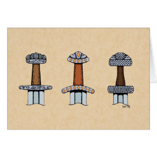 Drei sehende Schwert-Hilts-Grußkarte