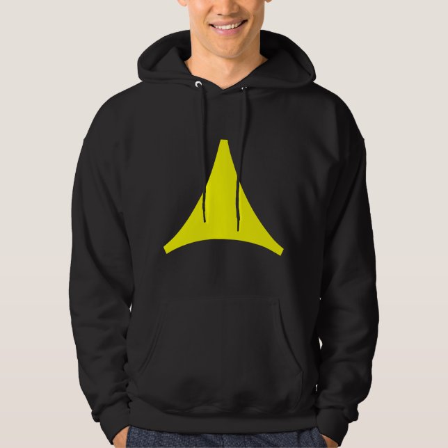 Drei-Seiten-Pfeil Hoodie (Vorderseite)