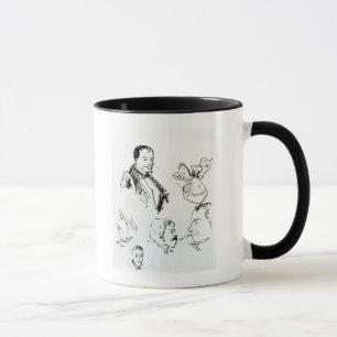 Drei Selbstporträts und Profile Tasse