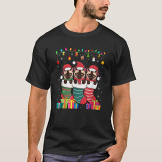 Drei siamesische Katze Sock Funny Boys Girls Kinde T-Shirt