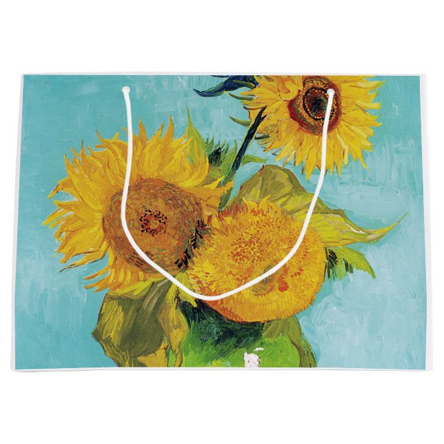 Drei Sonnenblumen, Van Gogh Große Geschenktüte (Vorderseite)