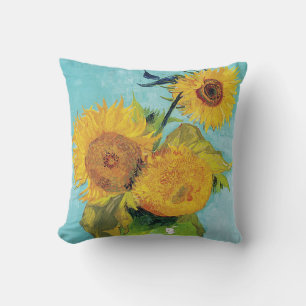 Drei Sonnenblumen, Van Gogh Kissen