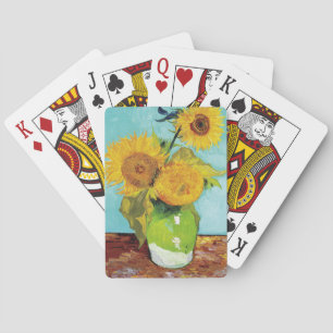 Drei Sonnenblumen   Vincent van Gogh Spielkarten