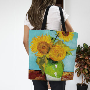 Drei Sonnenblumen   Vincent van Gogh Tasche