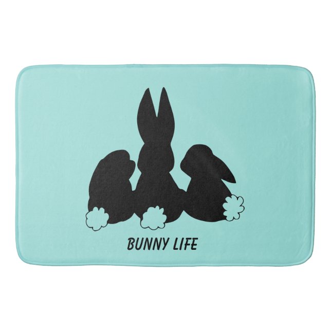 Drei sonnige Rabbits Bath Mat Badematte (Vorderseite)