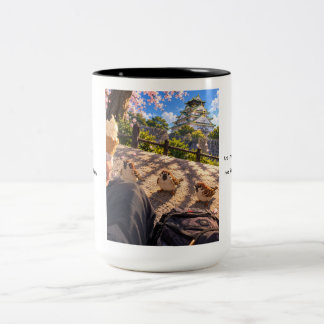 Drei Spatzen Zweifarbige Tasse