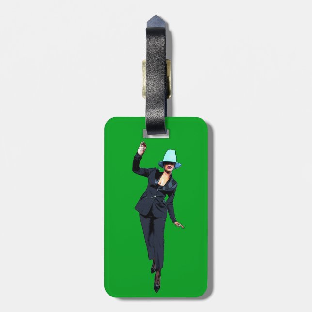 Drei Stapel Herz behalten Gepäckanhänger (Rückseite vertikal)