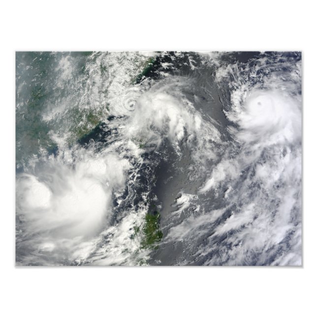 Drei starke Stürme Fotodruck (Vorne)