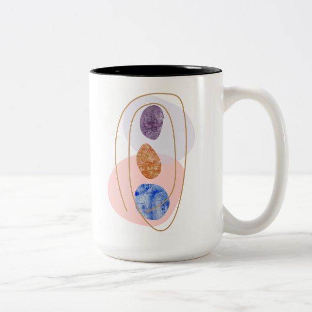 Drei Steine Zweifarbige Tasse (Rechts)