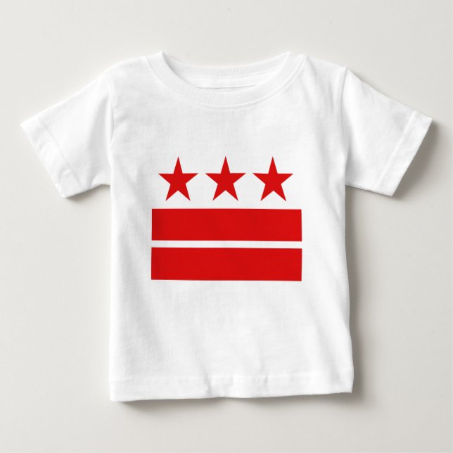 Drei Sterne 2 Stangen Baby T-shirt (Vorderseite)