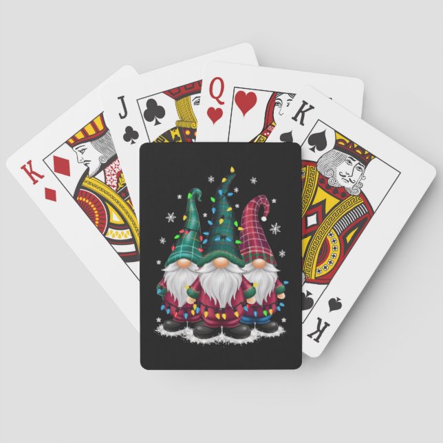 Drei Sterne Weihnachtsbeleuchtung Weihnachten Weih Spielkarten (Rückseite)