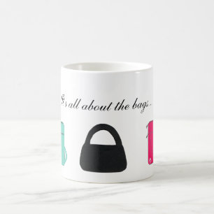 Drei stilvolle Handbags Kaffeetasse