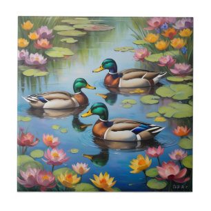 Drei Stockenten Fliese
