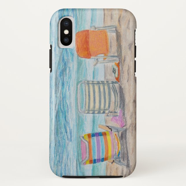 Drei Strand-Stühle Case-Mate iPhone Hülle (Rückseite)
