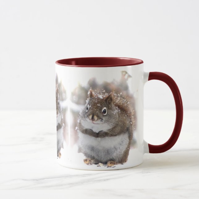 Drei süße Eichhörnchen Tasse (Rechts)