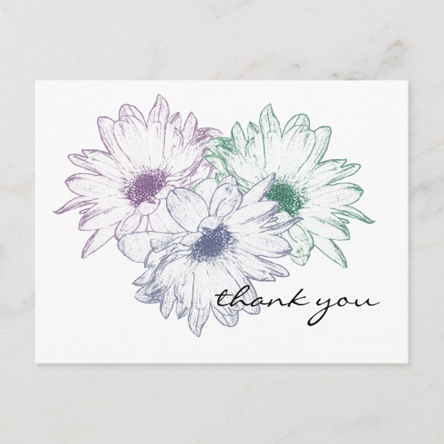 Drei Tage - Danke Postcard Postkarte (Vorderseite)