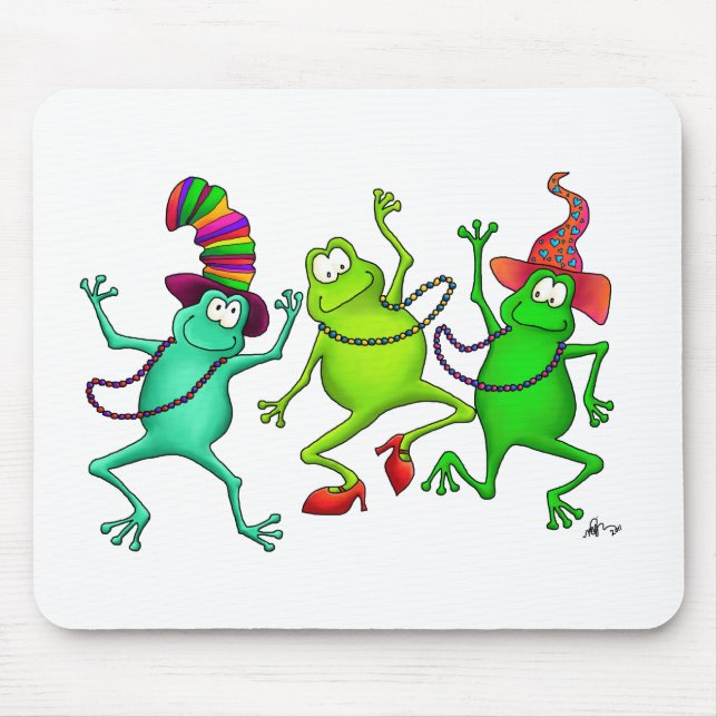 Drei tanzende Frösche Mousepad (Vorne)