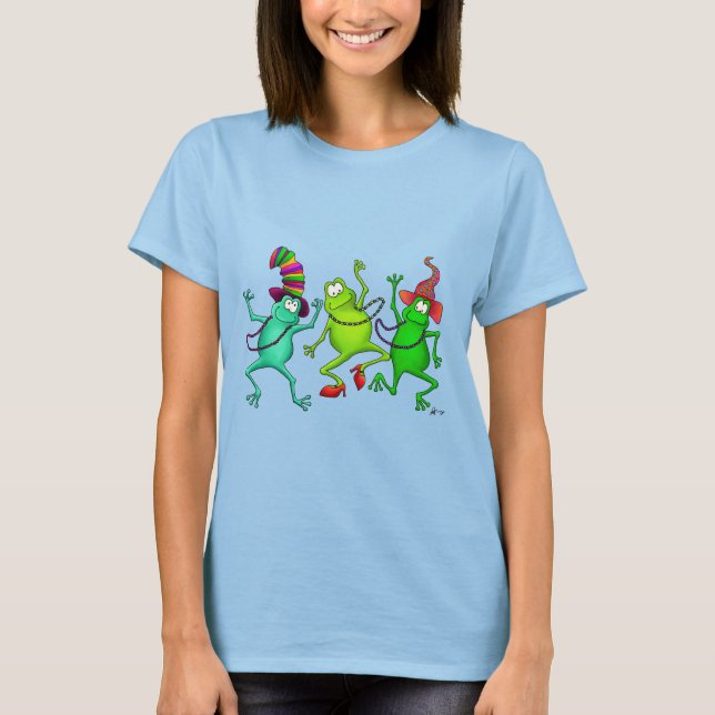 Drei tanzende Frösche T-Shirt (Vorderseite)