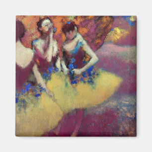 Drei Tänzer in Gelb Röcken von Degas Magnet