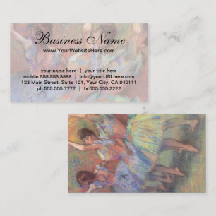 Drei Tänzerinnen von Edgar Degas Visitenkarte