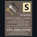 Drei Tasten und Logos, Schlosserwerbung Flyer<br><div class="desc">Drei Tasten & Logos,  Schlosserwerbung Flyer vom Business Card Store.</div>