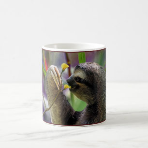 Drei-Toed Baum-Trägheit Kaffeetasse