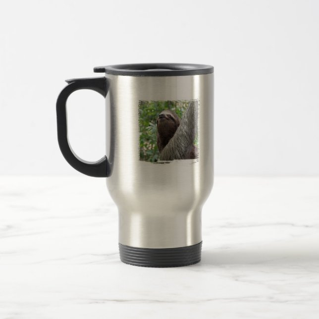 Drei Toed Sloth-Reise-Tasse Reisebecher (Links)
