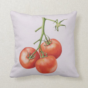 Drei Tomaten auf der Rebe 1997 Kissen