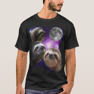 Drei Trägheiten, die am Mond heulen, mögen Wölf T-Shirt