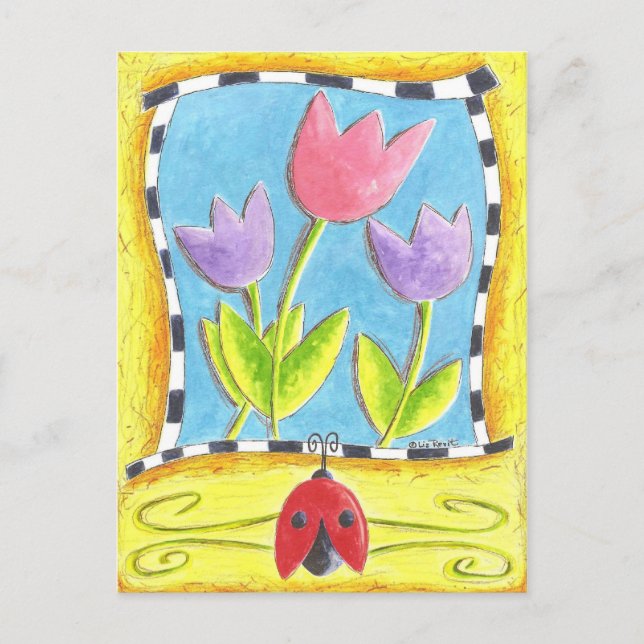 Drei Tulips Postkarte (Vorderseite)