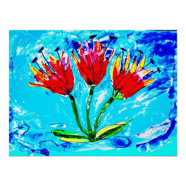 Drei Tulpen Poster (Vorderseite)