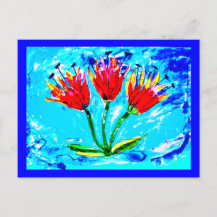 Drei Tulpen Postkarte