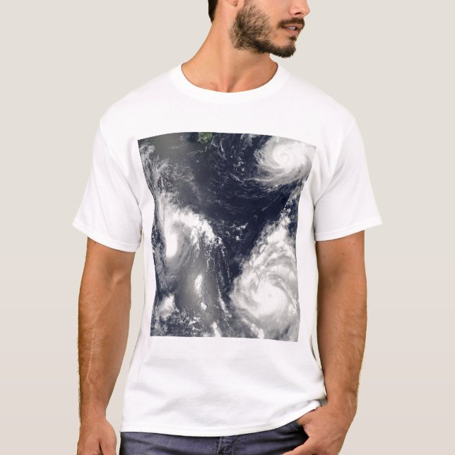 Drei verschiedene Taifune T-Shirt (Vorderseite)