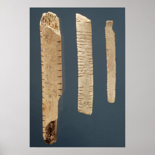 Drei verzierten Knochen Poster