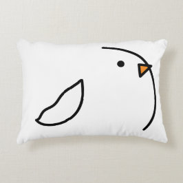 Drei Vögel auf dem Draht Dekokissen