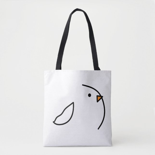Drei Vögel auf dem Draht Tasche (Vorderseite)