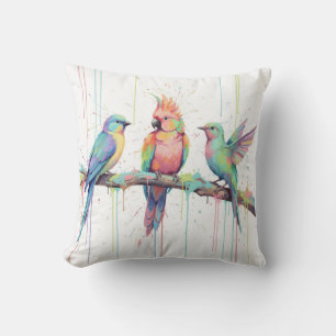 Drei Vögel Kissen