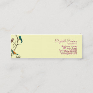 Drei Vögel sprechen ~ Visitenkarten Mini Visitenkarte