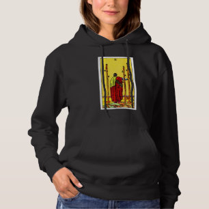 Drei Wands Vintager Tarot Card Rider Waite Dec Hoodie