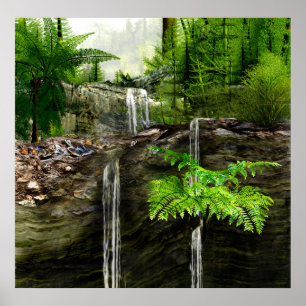 Drei Wasserfälle Poster