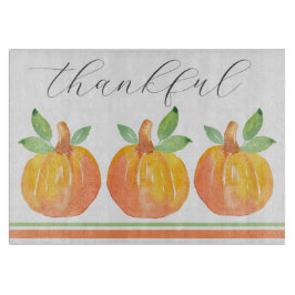 Drei Wasserfarbenkürbis 2 Schneidebrett