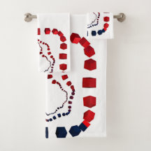 Drei Wege kubiertes Badetuch Set