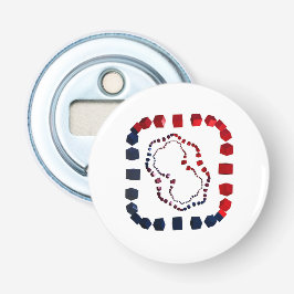 Drei Wege kubiertes Flaschenöffner