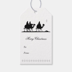 Drei-Wege-Männer-Silhouette-Geschenk-Tag Geschenkanhänger