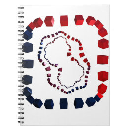 Drei-Wege-Spiral-Notebook Notizblock