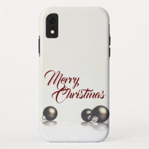 Drei Weihnachtsbälle vor hellem Hintergrund Case-Mate iPhone Hülle