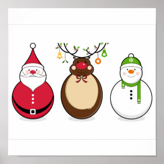 Drei Weihnachtsfreunde Poster