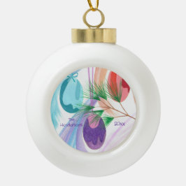 Drei Weihnachtskugeln, individuelle Ornamente